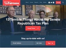 Tablet Screenshot of americansfortaxfairness.org